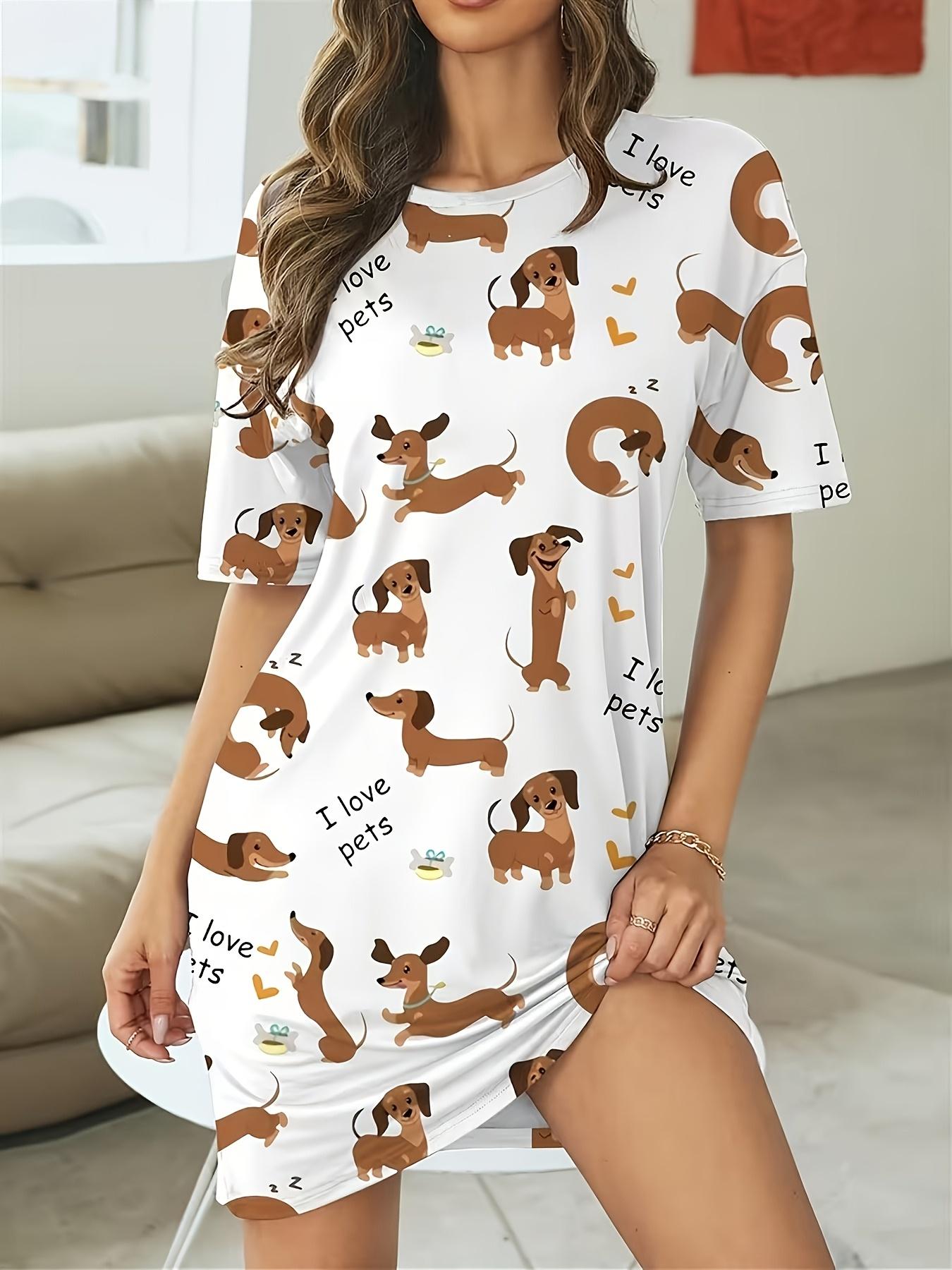 

Women s Cartoon Elegant Pajamas. Soft and Stretchy Dress. Machine Washable All-Season Home Sleepwear. Comfortable Apparel with Casual and Elegant Styl 4XL дубильная кора