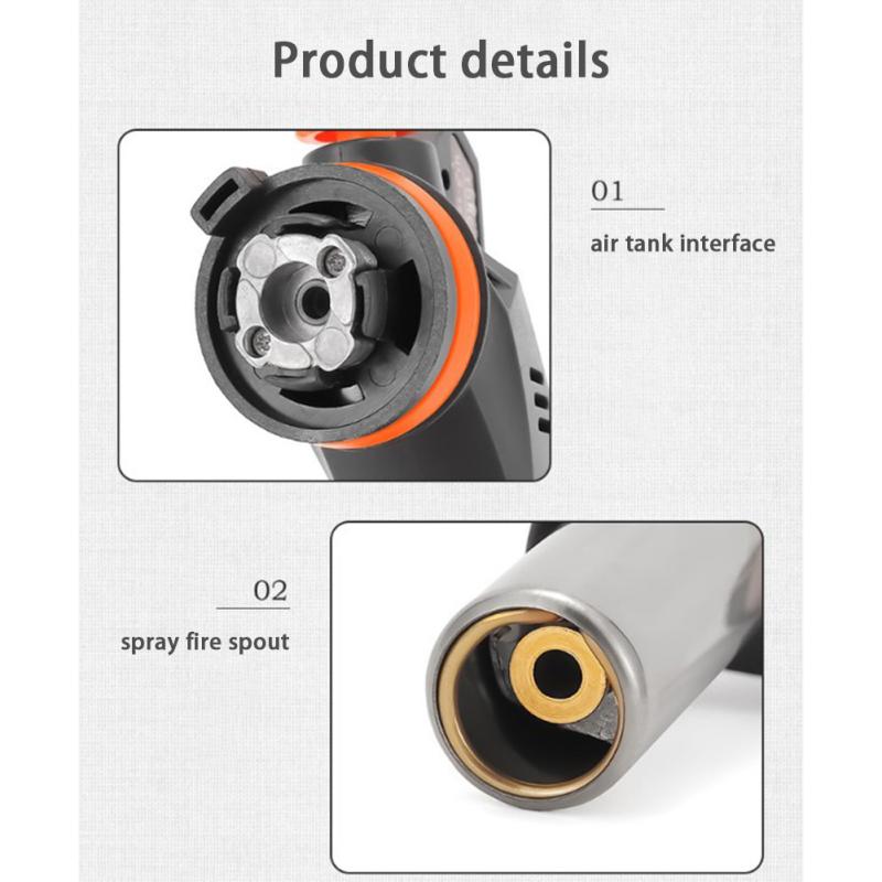 Outdoor Bbq Ignition Spray Gun Stainless Steel Leak Proof Fully Automatic Electronic Lighter Picnic
