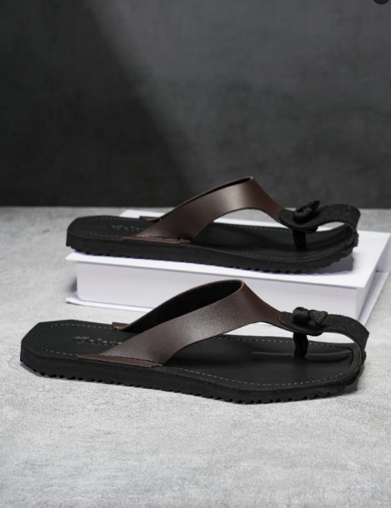 Fashion New Arrival Summer Men's Flip Flops Non-Slip Casual Flats Sandals Outdoor Beach Shoes Fashion Male Slippers Soft Simple Slides