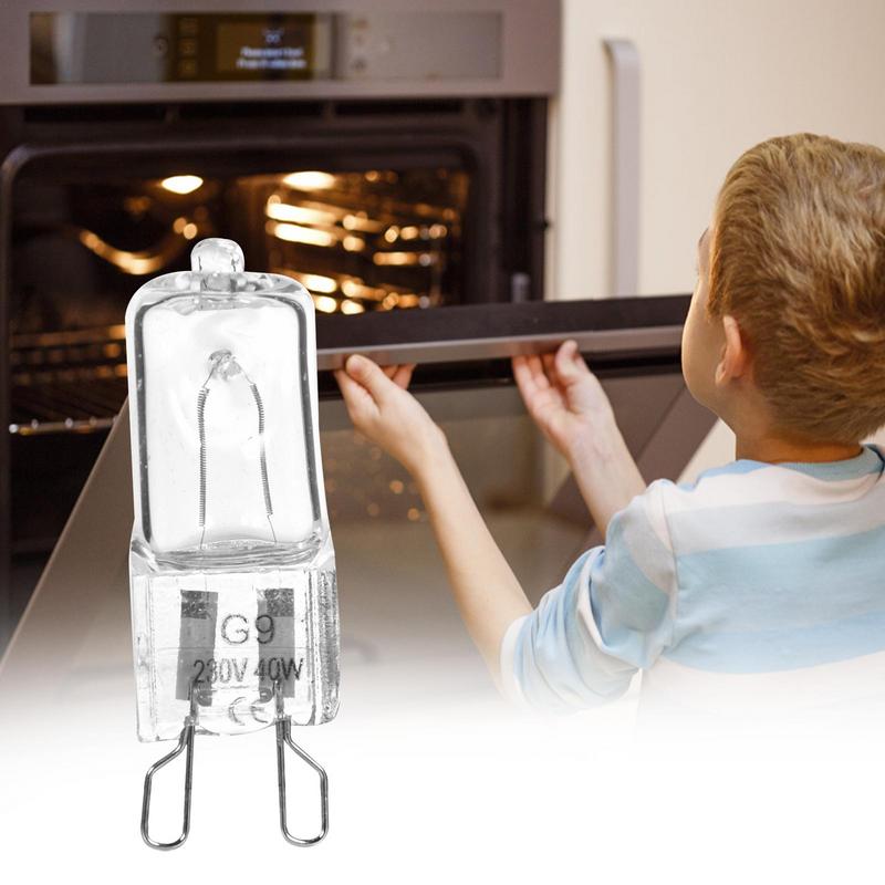 G9 40W Halogen Microwave Bulb Lamp Light Light Bulb Replacement Halogen Light Bulb Lamp Oven Lighting Lamps Kitchen Accessories