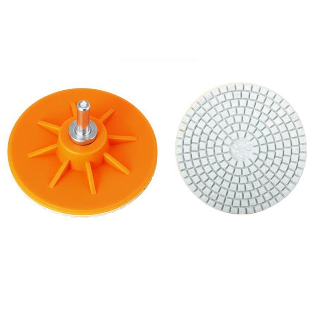 100mm Wet Dry Polishing Disc With Connecting Rod 5/8''-11 Thread Angle Grinder Polishing Pad For Grinding Deburring Stone Glass