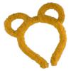 Korean Women Winter Thick Plush Headband Cute Round Mouse Bear Ears Hair Hoop Candy Color Makeup Metal Bandana Gifts