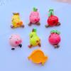14Pcs New Cute Cartoon Fruit Series Flat Back Resin Art Supply Decoration Charm Craft Hair Bow Accessories J59