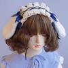 Teens Girl Cosplay Lace Hairband Gothic Rabbit Ear Headband Subculture Headpiece