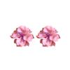 Silver Needle Acrylic Three-dimensional Flower Earrings Female Mori Small Fresh Cute Sweet Earrings Seaside Holiday Earrings