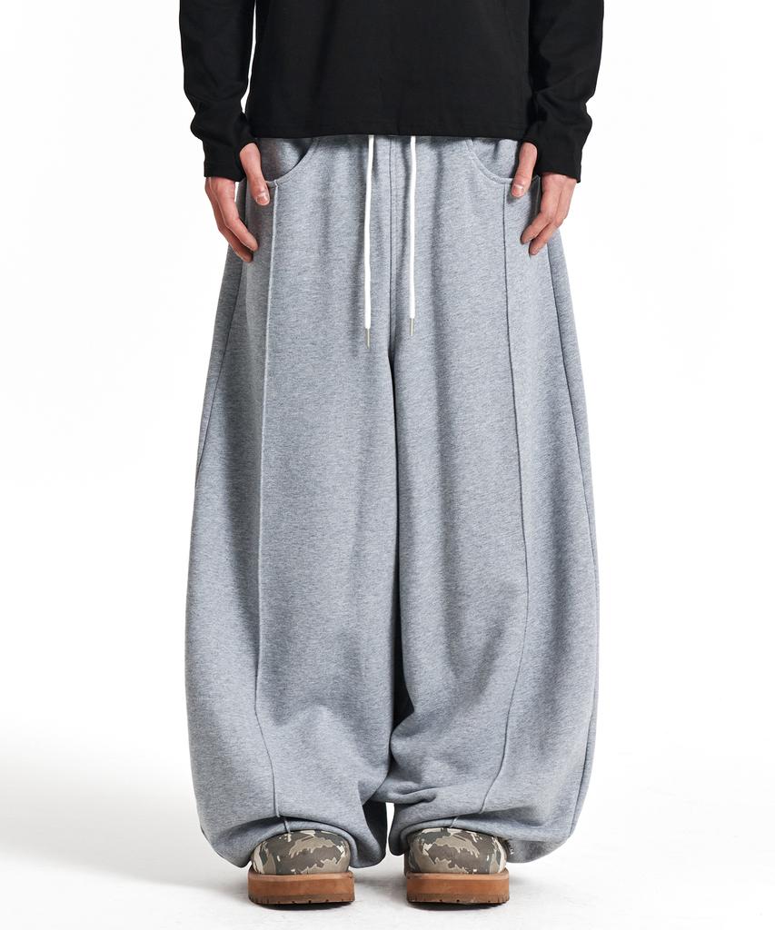 Gicheol Easier Balloon Sweat Pants (Melange Gray)