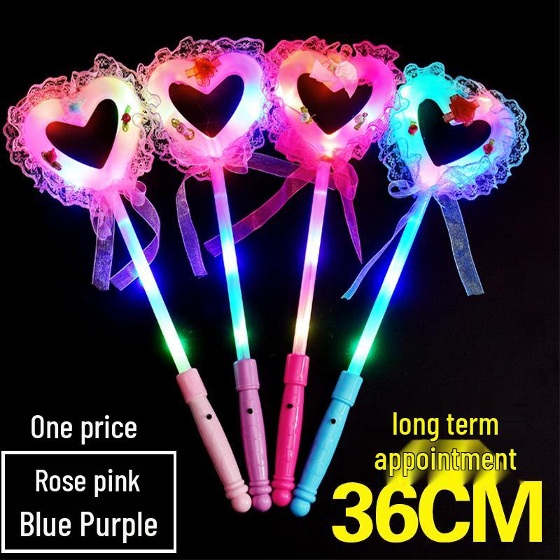 Magic Light-Up Concert Glow Sticks: Fairy Flashing Star Props