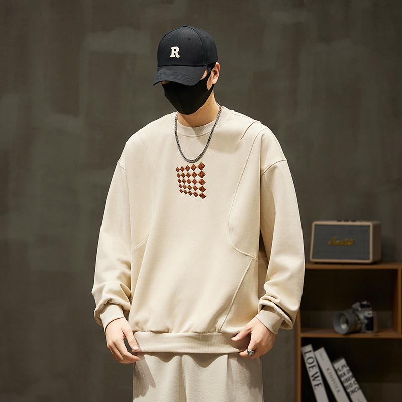 Unisex Retro Patchwork Air Layer Hoodie - Stylish & Trendy Design