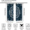 Retro Ancient Vikings Blackout Curtain Rustic Norse Mythology Mystical Symbol Print Grommet Window Insulated NoiseDrapes Decor for Bedroom Living