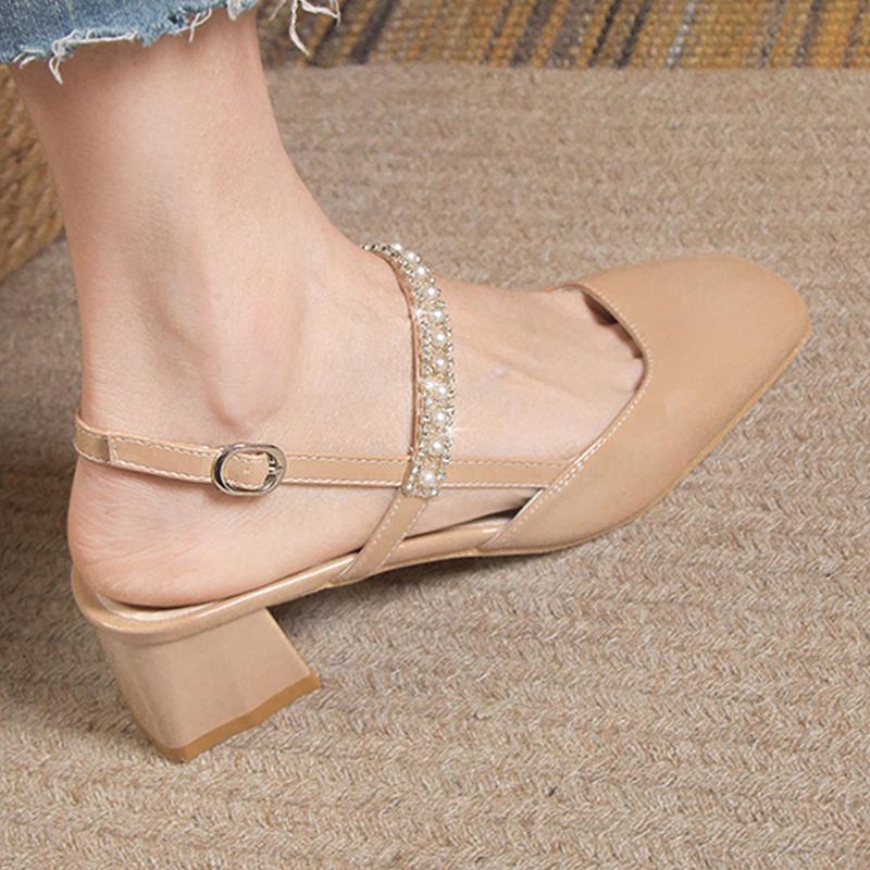Women High Heels Sandals Crystal Dress Elegant Shoes Designer Woman Pumps 2025 Summer Trend Brand Casual Mujer Zapatos
