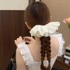 Hair Tie High Elasticity Non-Stretching Double-Layer Lace Korean Style Oversized Skirt Design Hair Rope Buns Ponytails Hair Accessories