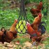 Chicken Feeder Poultry Bird Chicken Drinker Cup Poultry Hanging Feeding Net Bag Chicken String Bag Vegetable Fruits Feed
