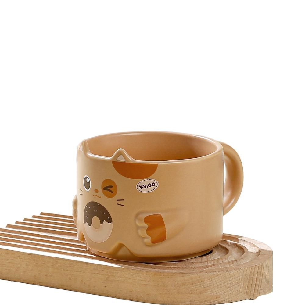 

Cute Water Cup Ceramic Stacked Pair Cup Drinkware Coffee Cup Juice хаки