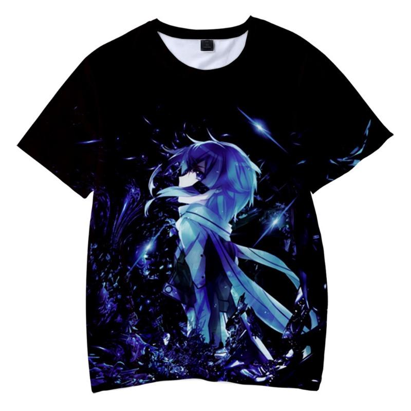 Summer 3D Digital Printed Children's Clothing Anime Sword God Domain Loose Casual Fashion Short Sleeved T-shirt