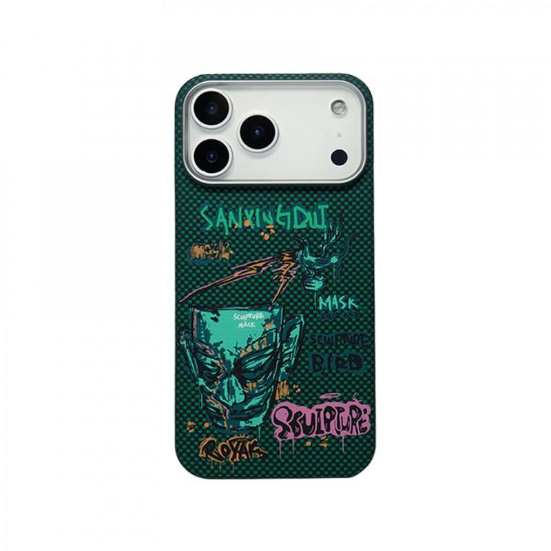 17th Gen Kevlar Magnetic Phone Case IPhone 16 Pro Max 15 14 Carbon Fiber Slim Protective Cover