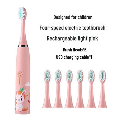 Qianbaimi Cute Kids Sonic Electric Toothbrush CN Plug (adapter Included)