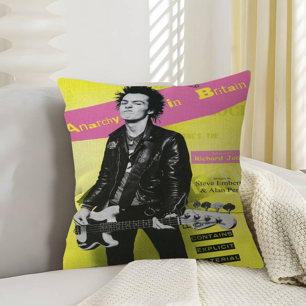 Six PPistols Band Pillow Cushion Cover Pillowcase Living Room Sofa Home Decor Customized