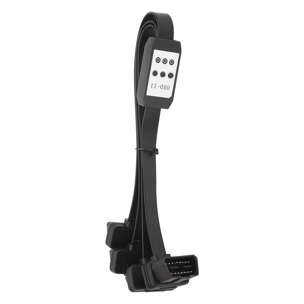 Cavo di Estensione Splitter OBD2 da 1 a 3, 1,57 piedi, Cavo con Connettore a 16 Pin e Interruttore, Strumento di Diagnosi per Auto