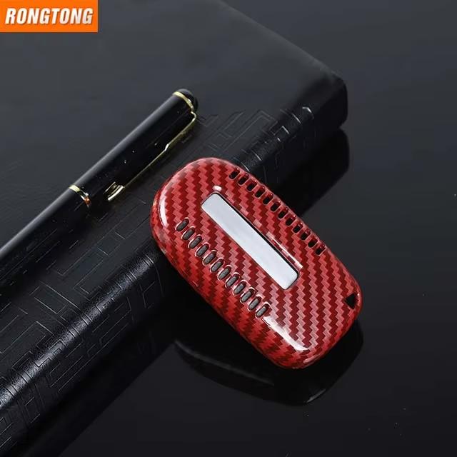 Hot Sale Carbon Fiber Color ABS Key Cover for Jeep Compass 2017+