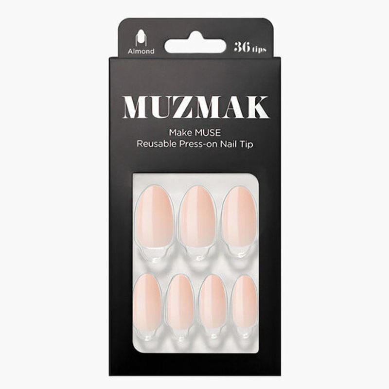 Återanvändbara tåskor för nageltippar (Mandel)