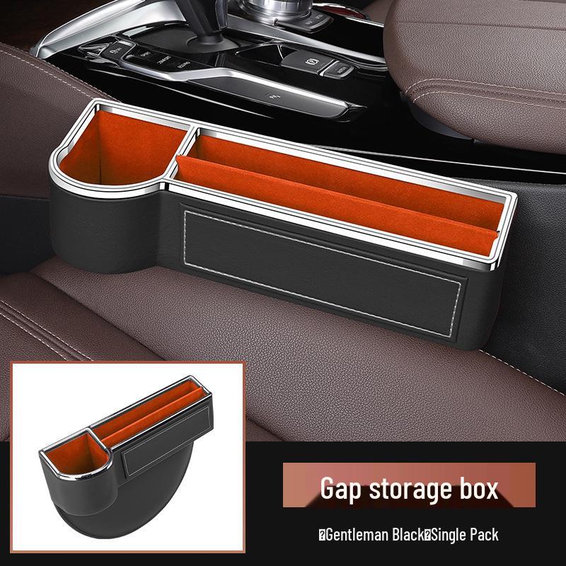 Leather Car Seat Gap Organizer and Cup Holder