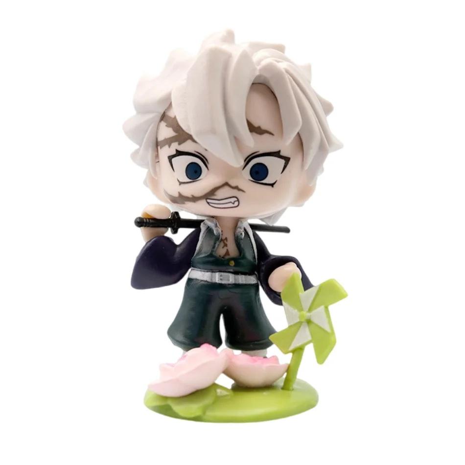 Demon Slayer Figure Set 12pcs Q Version Anime PVC Collectible Model Toy Desktop Decoration Gift for Fans