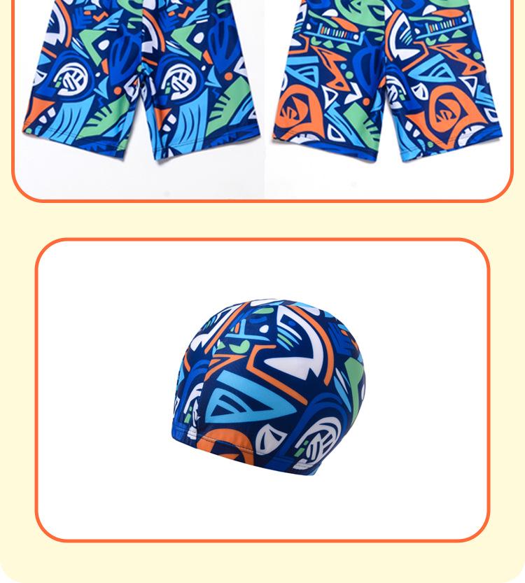 Boys' Cartoon Long-Sleeve Quick-Dry Sun Protection Swimsuit