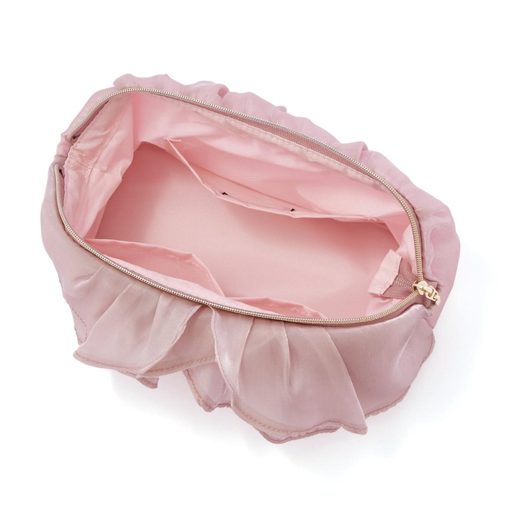Franc Franc Japan Organza Flower Wire Pouch Pink