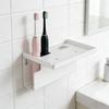 Wall Mounted Electric Toothbrush Holder Strong Adhesive Backing Toothbrush Stand Easy Installation Bathroom Accessory