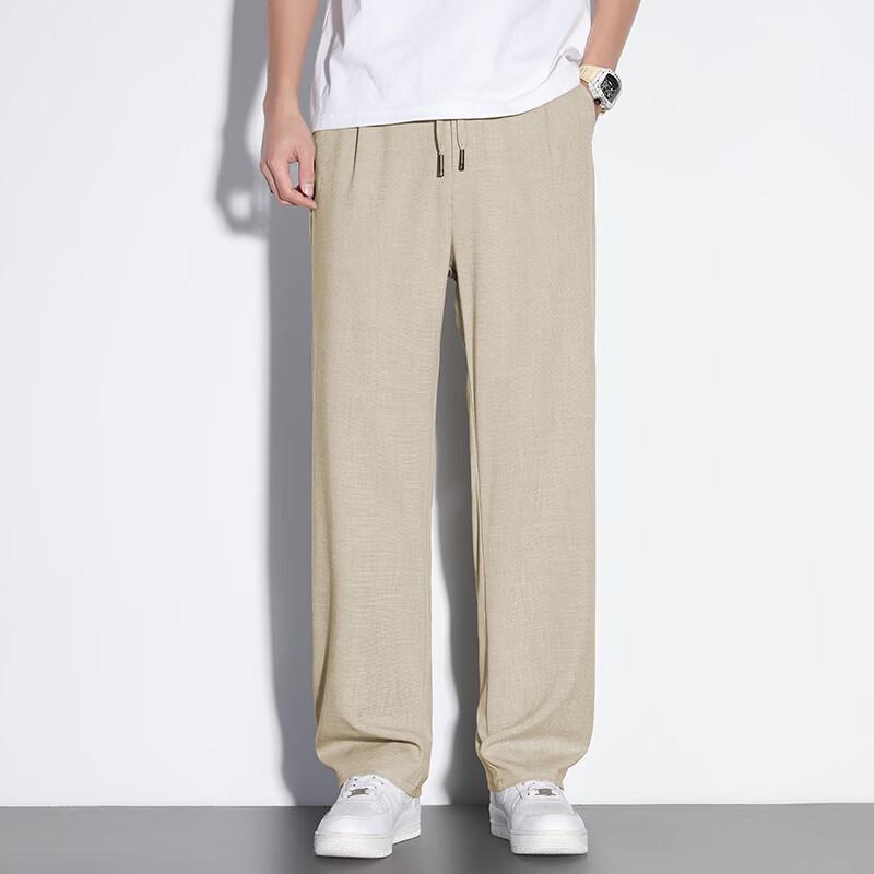 PLAYBOY Men s Spring/Summer Thin Business Casual Straight-Leg Pants L