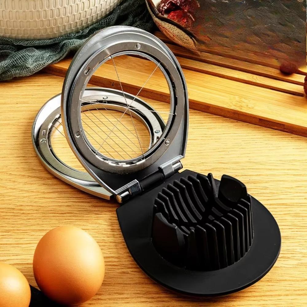 Rust-proof Egg Slicer 2 In 1 Strawberry Cutter Multipurpose Eggs Divider  Grapes