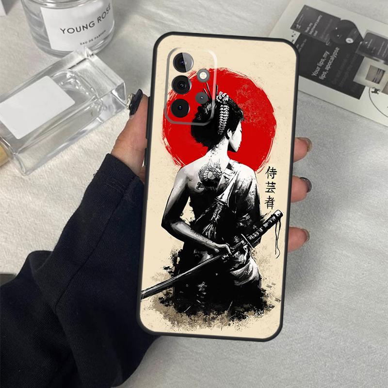 

Samurai Warrior Geisha Case For Samsung Galaxy A14 A24 A34 A54 A51 A71 A13 A23 A33 A53 A73 A12 A22 A32 A52 Coque Samsung A51 4G