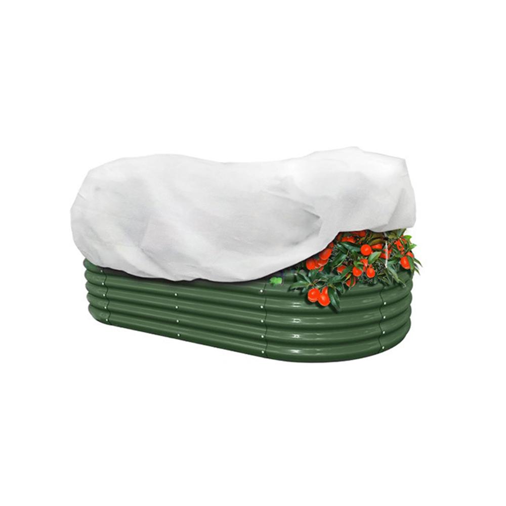 Frost Blankets For Outdoor Plants 2 Pieces Frost Protection Cloth Reusable Rectangular Plant Covers With Drawstring For Lawn