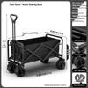 Lightweight Folding Outdoor Camping Cart - Hand-Pulled Trolley for Shopping & Camping