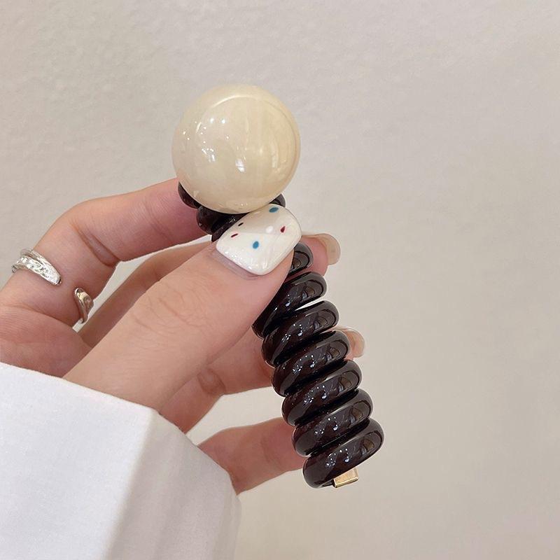 Cute Braid Rubber Bands for Women Girls Telephone Wire Hair Ties Spiral Spool Headbands Ponytail Girls Hair Accessories