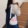Sac bandoulière pudding désert doux poupée en peluche sac à dos enfant grande capacité avec pendentif peluche sac à bandoulière dessin animé filles