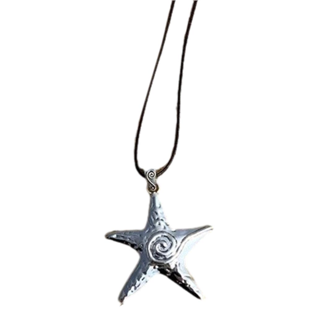 Elegant Starfish Choker Pendant Necklace Stylish Choker Women Lightweight Neck Jewelry Suitable for Parties and Event