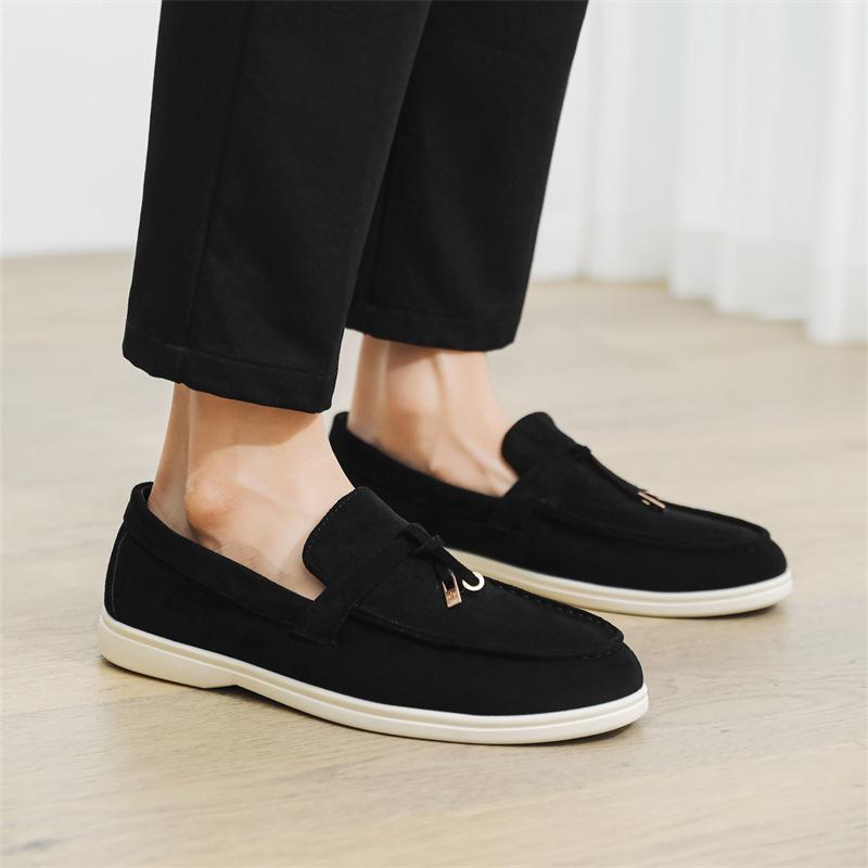 Mode Mode herenschoenen 2025 nieuwe hoogwaardige suède schoenen heren mocassins Lichtgewicht Ademend Beknopte casual schoenen sapato masculino