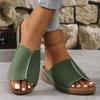 New Open Toe Women's Wedge Sandals White Summer Breathable Comfortable Sandals Woman Buckle Female Footwear Woman Shoes
