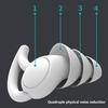 1 Pair Silicone Noise Reduction Earplugs Washable Waterproof Soft Reusable Hearing Protection Concerts Work Study Sleeping Silent Earplugs
