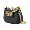 Versace Jeans Couture Gold Letter Logo Chain Polyester Shoulder Tote Bag Small Women handbags Black 74VA4BL4-ZS467-899