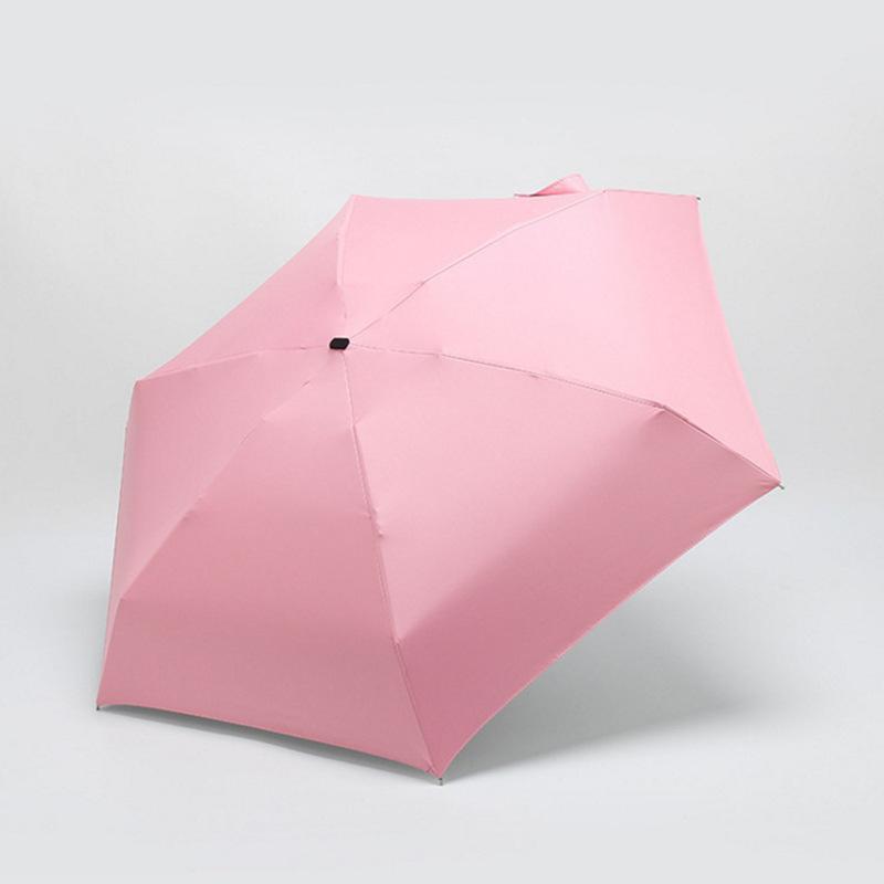 Useful Flat Lightweight Parasol Folding Sun Mini Umbrella