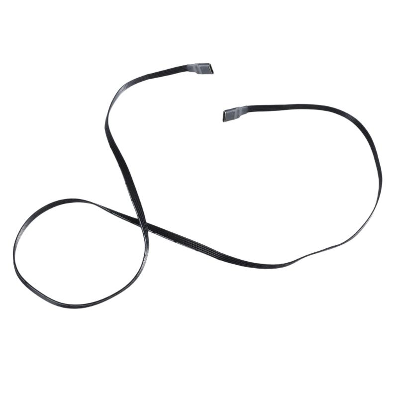High Efficiency USB C Flat Cable Type C To Type C Female 18W Charging Data Extension Cord for Consumer Electronics