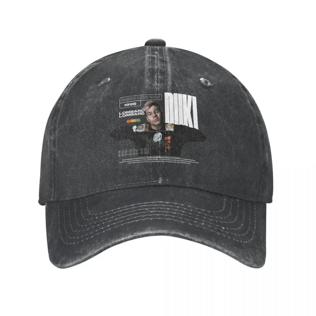 Cool Duki Singer Rapper Baseball Cap Vintage Distressed Denim Pop Rap Sun Cap Unisex Style Outdoor Running Golf Adjustable