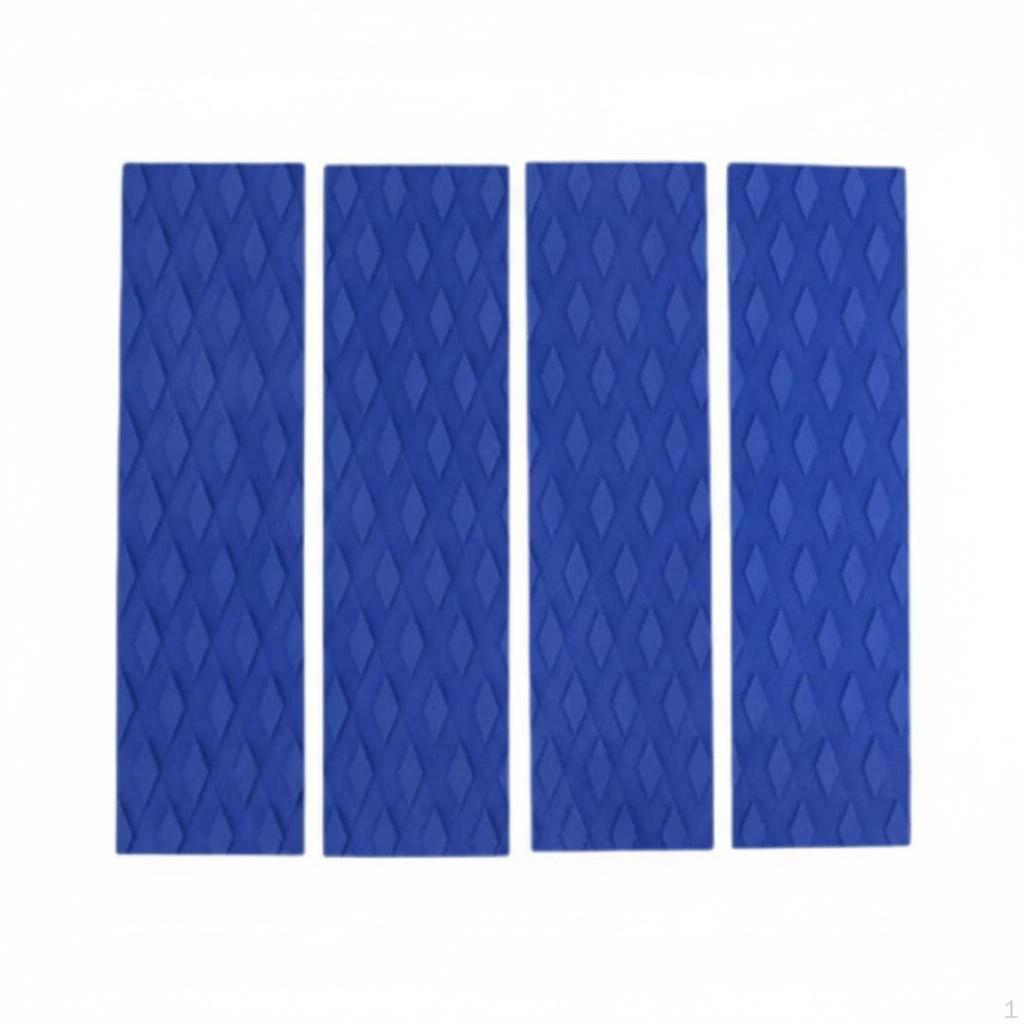 4 Pieces EVA Foam Surf Pad No Traction Coating Needed Surfboard Waterproof Deck Grip