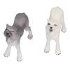 2pcs Howling Wolf Action Figure Figurines Toys Howling Wolf Animal Model Educational Presents for