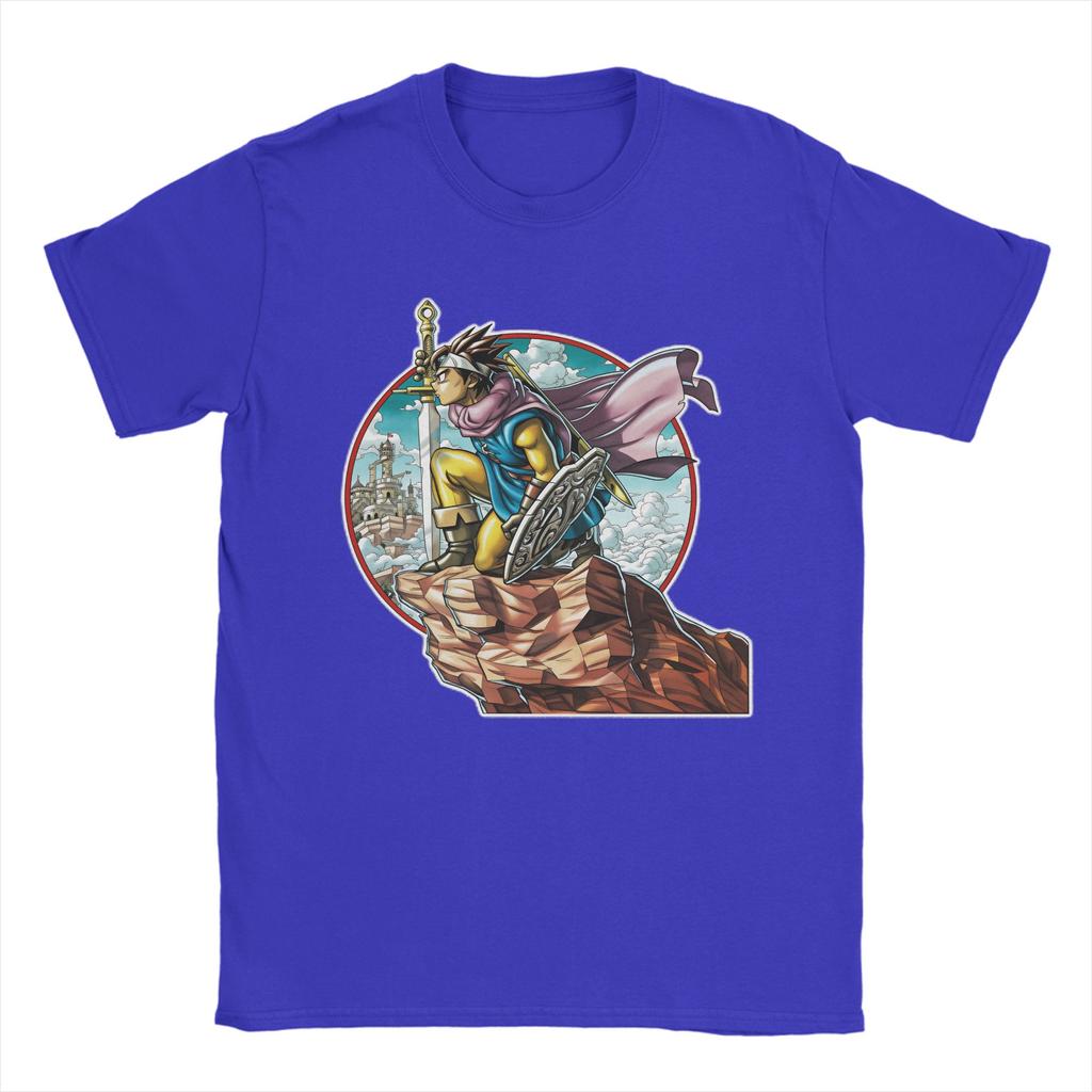 Anime Game Dragon Quest TShirt Summer  Cotton TShirts For Unisex Fashion Printed Tee Shirt Short Sleeve Street Style Tees