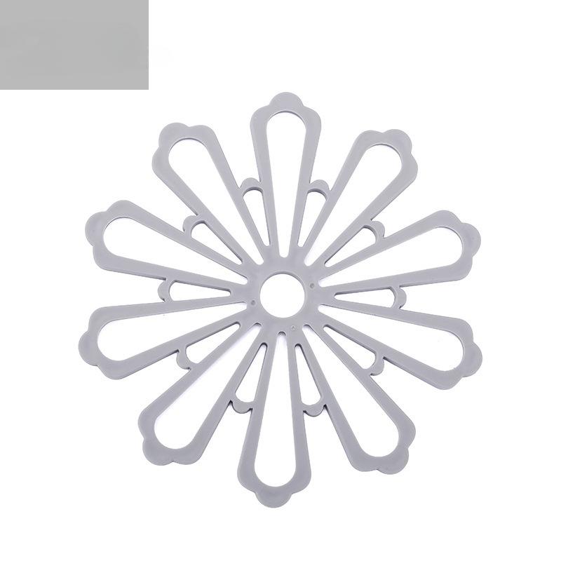 

Изолированный настольный коврик Противообжигающий нескользящий настольный коврик Коврик для тарелки Коврик для посуды Коврик для чаши Коврик для чашки Коврик для горшка 15.2 серый