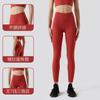 New Ribbed Nude Anti-crimping Belly Yoga Pants Women's High Waist Peach Hip Lift Sports Fitness Pants Yoga Clothes