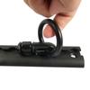 Pack Of 1 Black Aluminum Track Tie Down System With 2000LB Capacity Ratchet Straps For Cargo Transport In Vehicles